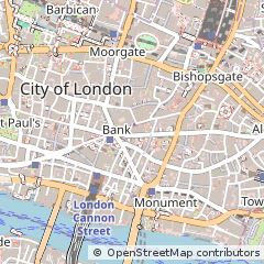 Map of London, City of London