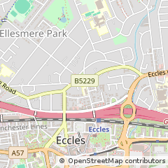 Map of Manchester, Lancashire