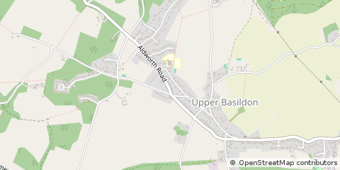 Map of Upper Basildon, Berkshire