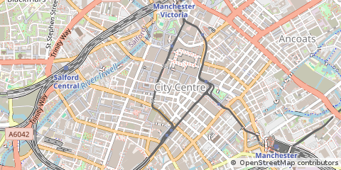 Map of Manchester