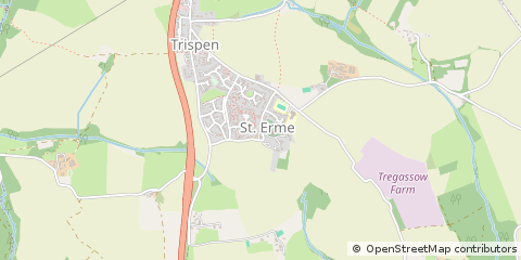 Map of Truro, Cornwall