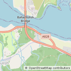 Map of Ballachulish, Argyll