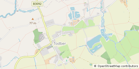 Map of Sturminster Newton, Dorset