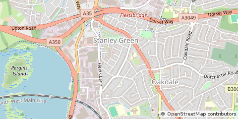 Map of Poole, Dorset