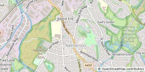 Map of West Midlands