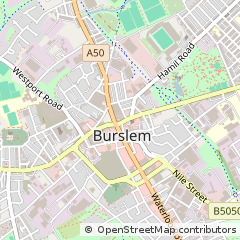 Map of Stoke-on-Trent, Staffordshire