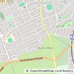 Map of Newcastle Upon Tyne, Tyne and Wear