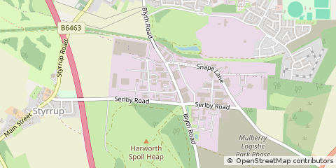 Map of Doncaster, Yorkshire