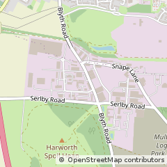 Map of Doncaster, Yorkshire