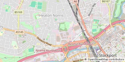Map of Stockport, Cheshire