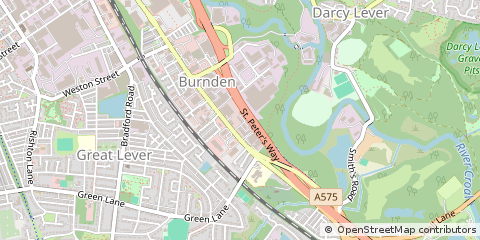 Map of Bolton, Lancashire