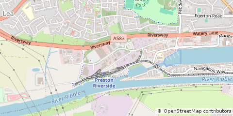 Map of Preston