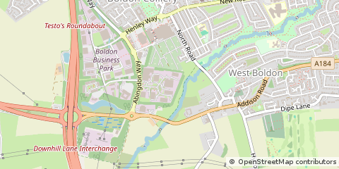 Map of Boldon, Tyne and Wear