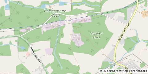 Map of Rowfant, West Sussex
