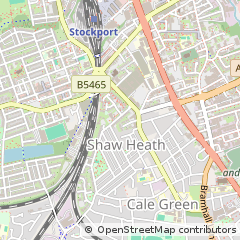 Map of Shaw Heath, Stockport