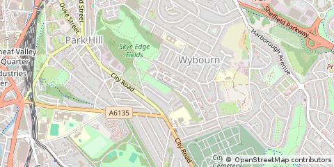 Map of Sheffield