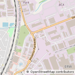 Map of Corby, Northants