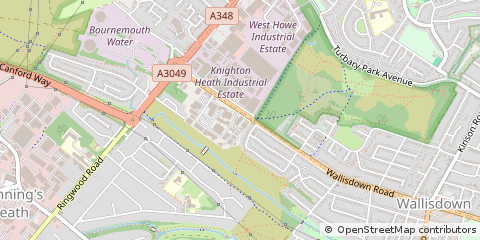 Map of Poole, Dorset