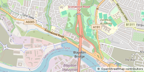 Map of Newcastle Upon Tyne
