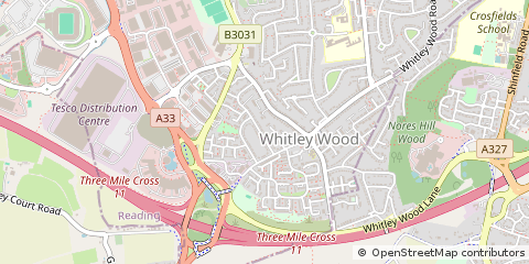 Map of Reading, Berkshire