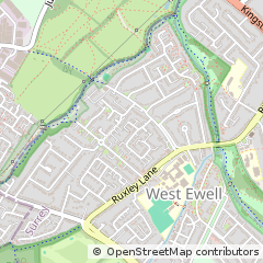 Map of Epsom, Surrey