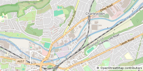 Map of Shipley, West Yorkshire