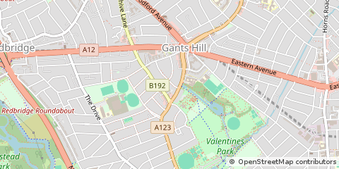 Map of Ilford, Essex