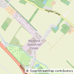 Map of Rainford ST Helens, Merseyside