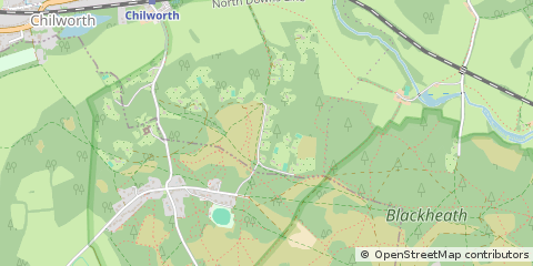 Map of Guildford, Surrey