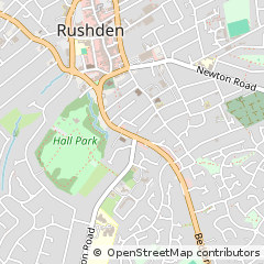 Map of Rushden, Northants