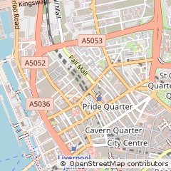 Map of Liverpool, Merseyside