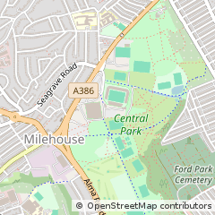 Map of Plymouth, Devon