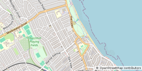 Map of Whitley BAY, Tyne & Wear