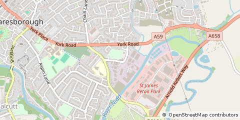 Map of Knaresborough, North Yorkshire