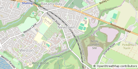 Map of Southampton, Hampshire