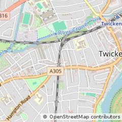 Map of Twickenham, Middlesex