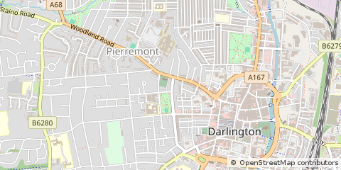 Map of Darlington, Durham