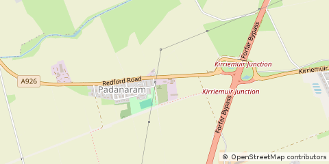 Map of By Forfar, Angus