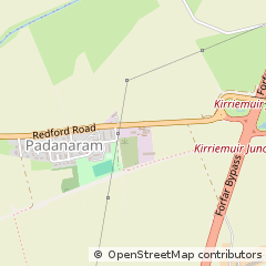 Map of By Forfar, Angus
