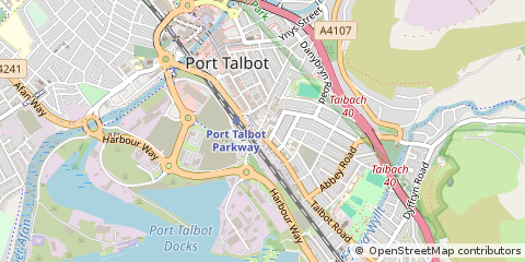 Map of Port Talbot