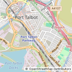 Map of Port Talbot