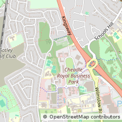 Map of Cheadle, Cheshire
