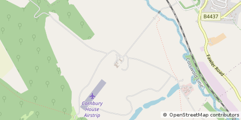 Map of Charlbury, Oxfordshire