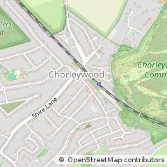 Map of Chorleywood, Hertfordshire