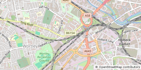 Map of Leeds, W. Yorkshire