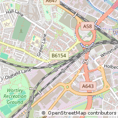 Map of Leeds, W. Yorkshire