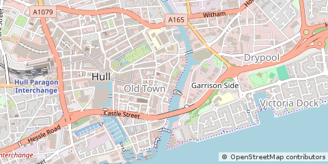 Map of Hull, East Yorkshire