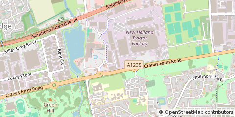 Map of Basildon, Essex