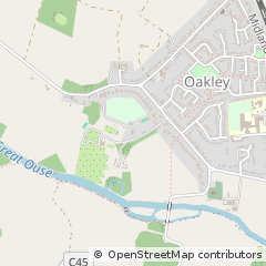 Map of Oakley, Bedfordshire