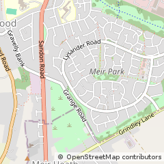 Map of Stoke on Trent, Staffordshire